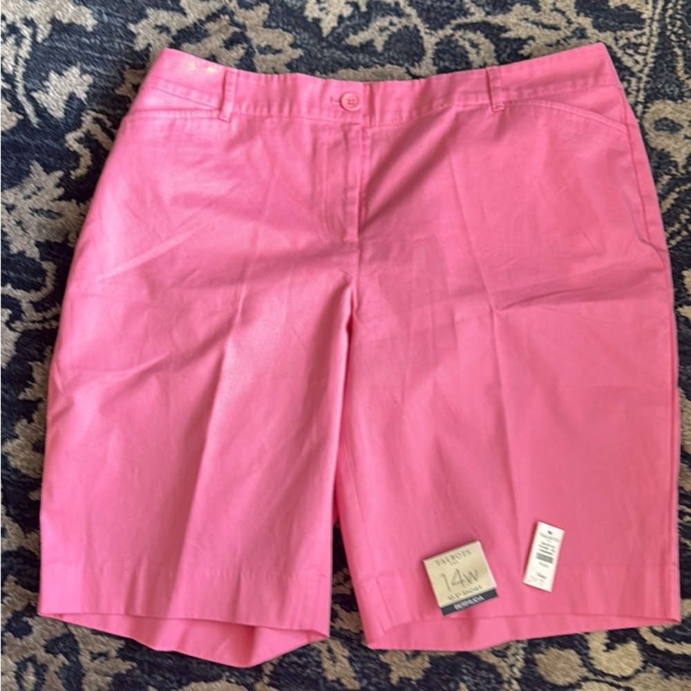 Talbots shorts pink 14W new with tags